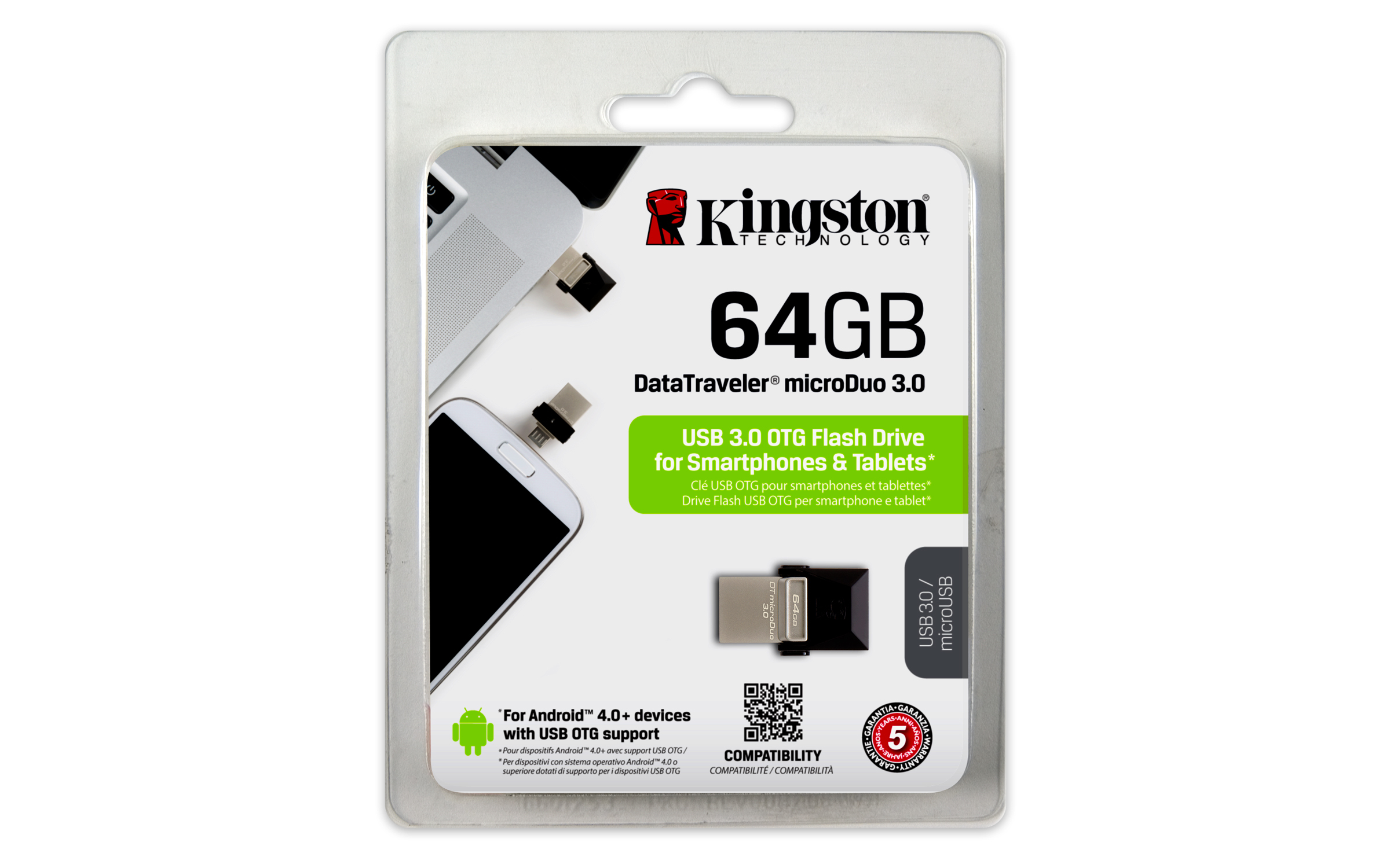 KINGSTON 64GB DT Micro Duo USB 3.0 USB Bellek