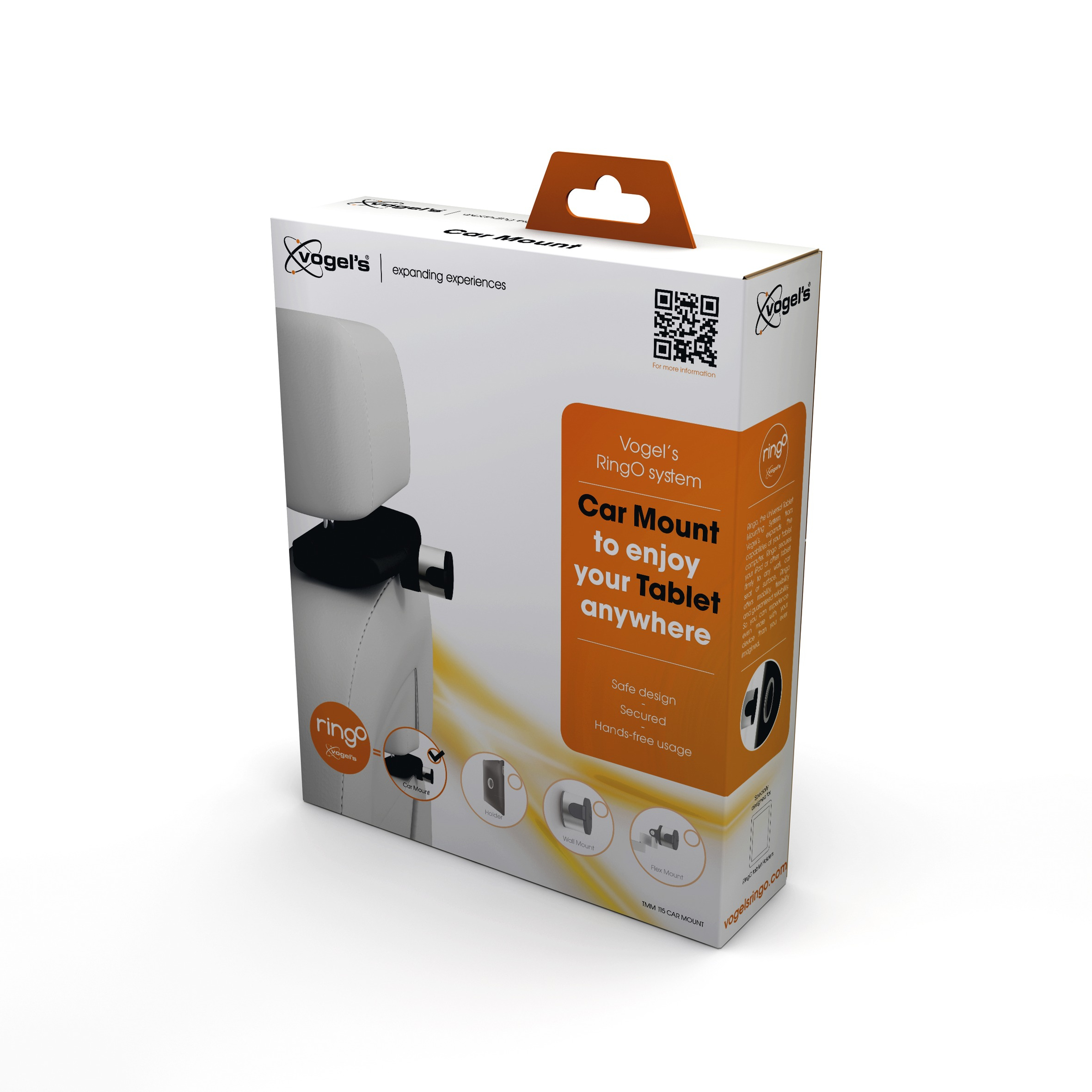 Soporte coche - VOGELS, TMM 115 MONTAJE COCHE BLACK
