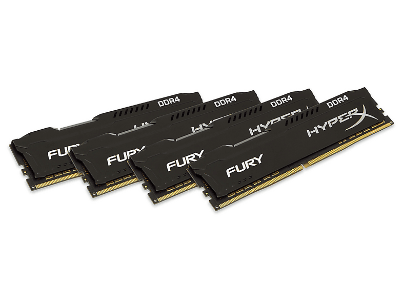 KINGSTON HyperX Fury Siyah 16GB(4GBx4) 2400MHz DDR4 Ram