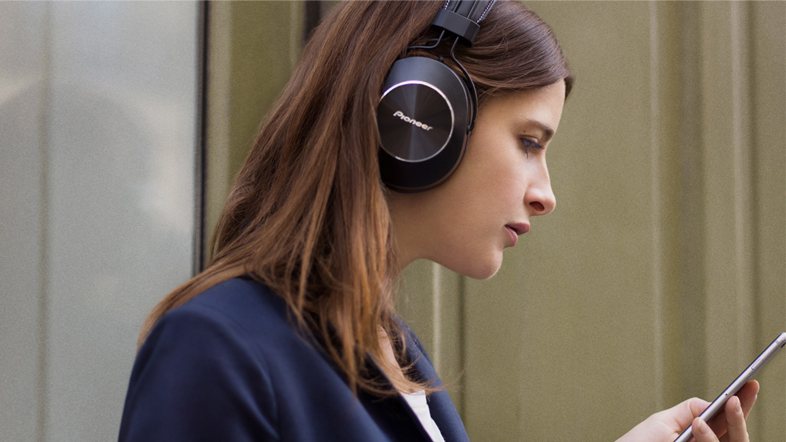 PIONEER SE-MS7BT-K bluetooth fejhallgató, fekete