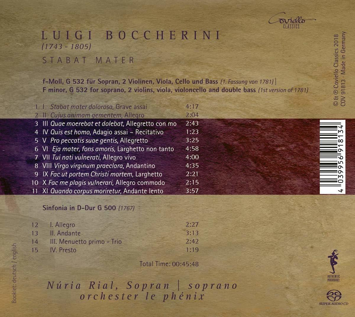 Núria Rial, Le Phenix - Stabat Mater  - (SACD Hybrid)