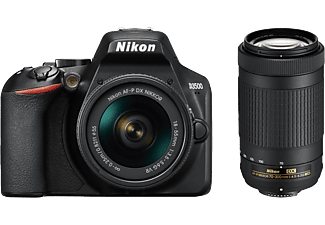 NIKON D3500 + AF-P 18-55 mm VR + AF-P 70-300 mm VR Kit fekete