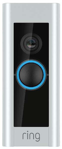 Videoportero - Ring Video Doorbell Pro, HD 1080p, Visión nocturna, Sensor de movimiento, Plateado