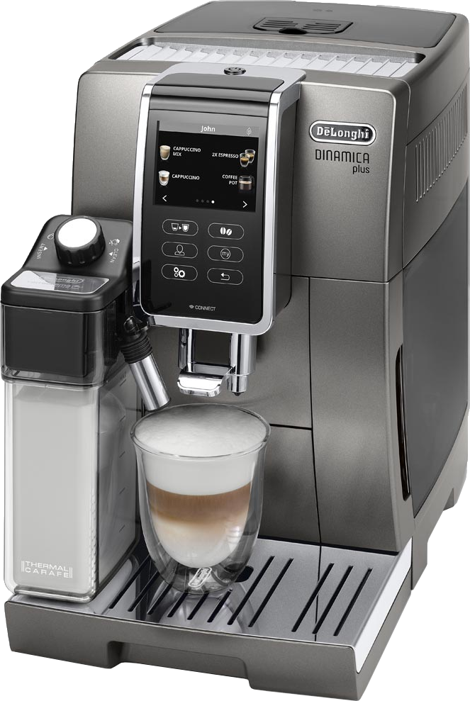 DE LONGHI  Machine expresso Dinamica Plus (ECAM370.95T) - Machine expresso full automatique - Nombre max. de tasses: 6 - Argenté