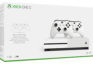 MICROSOFT Xbox One S 1TB + 2 db vezeték nélküli kontroller