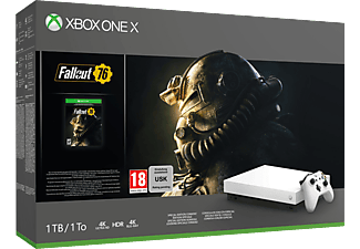Xbox One X 1TB - Robot White Special Edition Fallout 76 Bundle - Spielkonsole - Weiss/Schwarz