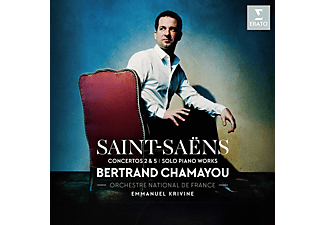 Bertrand Chamayou, Emmanuel Krivine - Saint-Saëns: Zongoraversenyek, No.2,5, Zongoraművek (CD)
