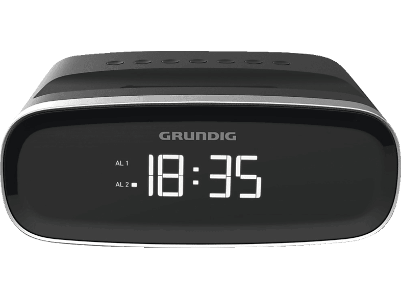 GRUNDIG Sonoclock 1000 Radio-Uhr, AM / FM Tuner, AM, FM, Schwarz