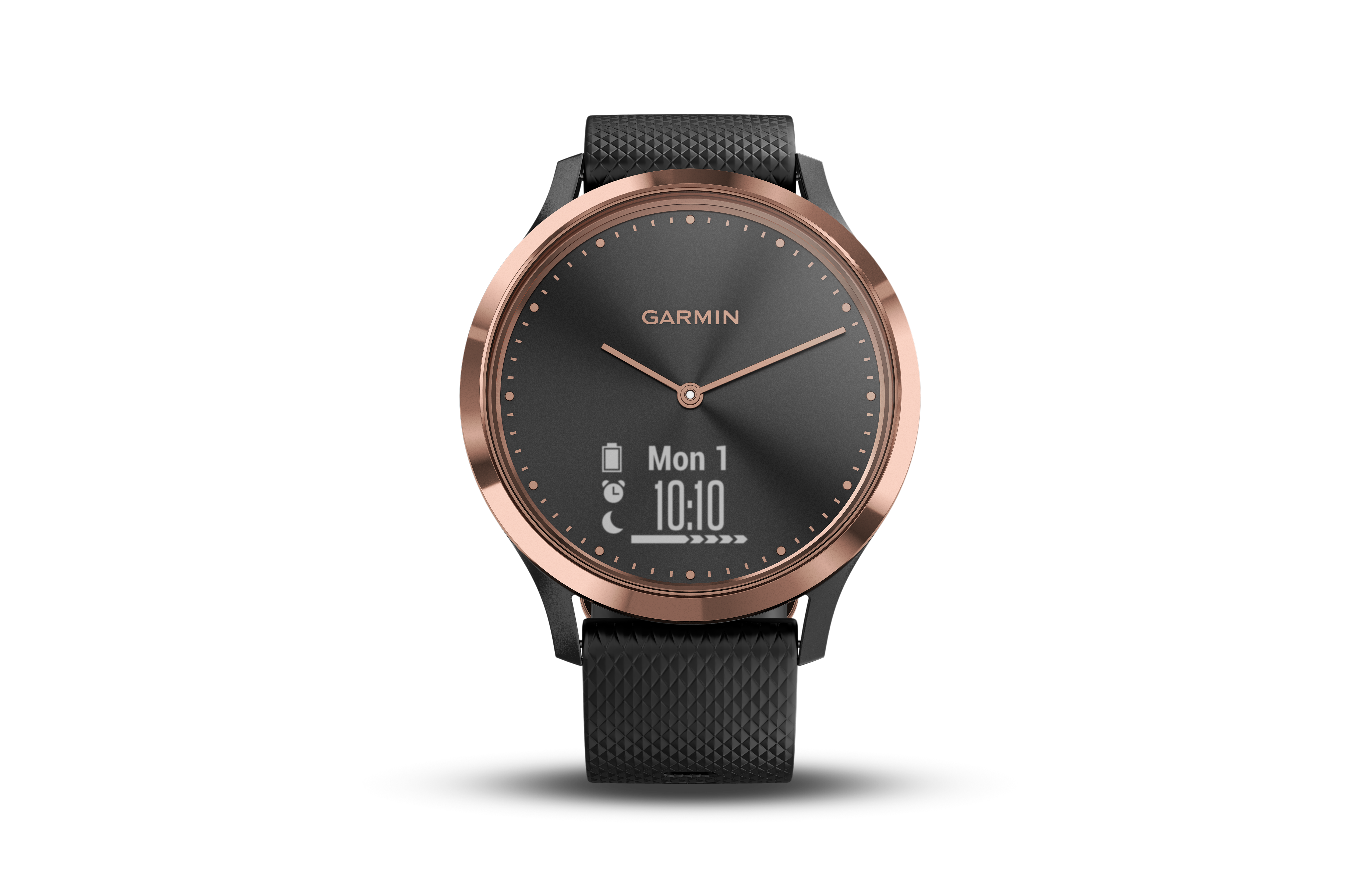 GARMIN VIVOMOVE HR, Smartwatch, S/M 122 bis 188 mm Umfang, Schwarz/Rosegold