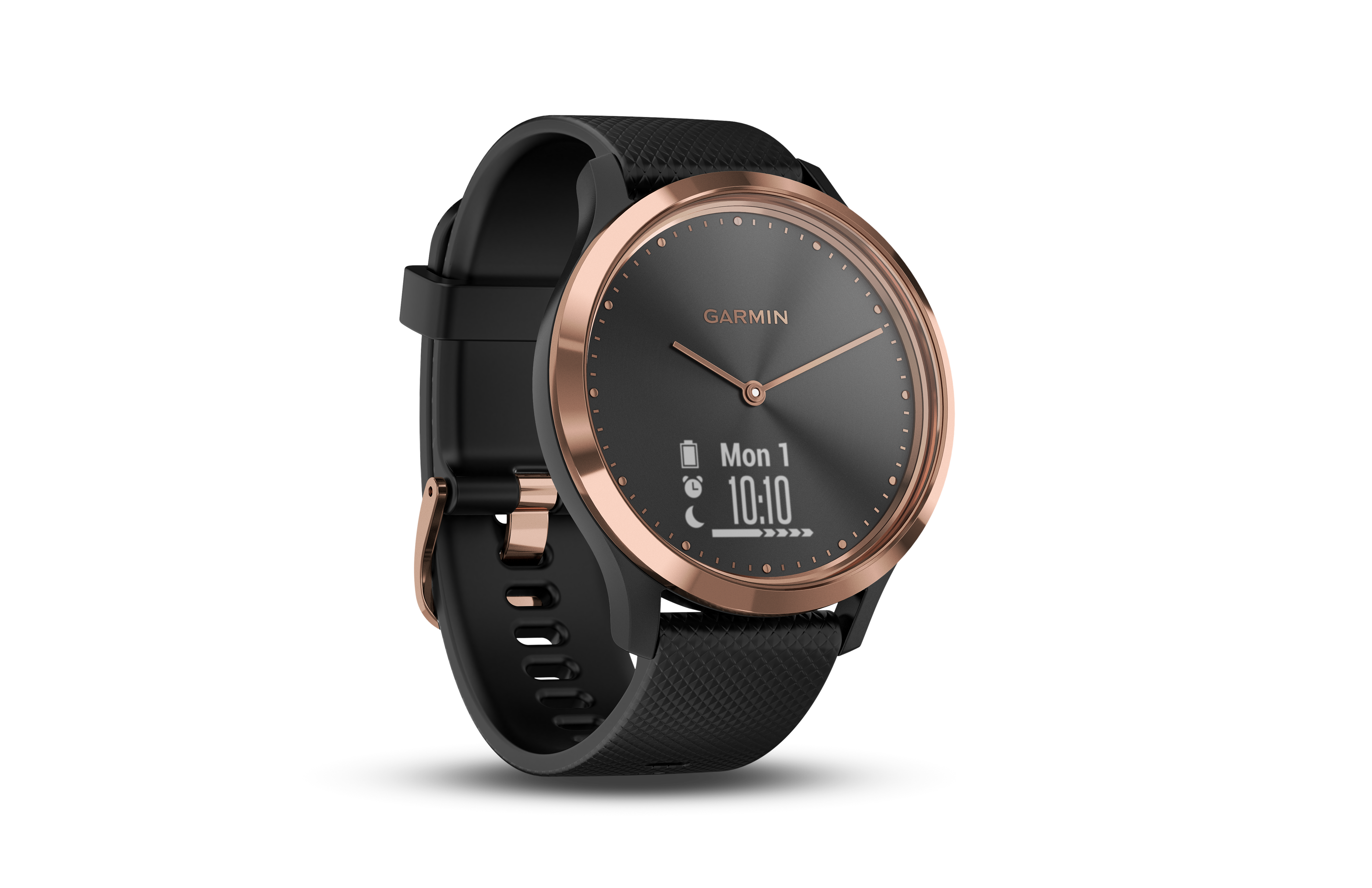 GARMIN VIVOMOVE HR, Smartwatch, S/M 122 bis 188 mm Umfang, Schwarz/Rosegold
