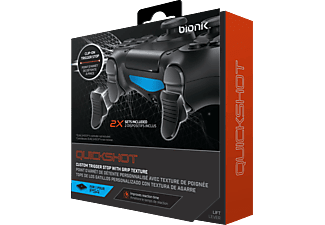 BIONIK PS4 Quickshot - Poignées de déclenchement (Noir)