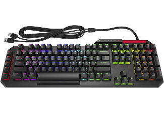 HP OMEN Sequencer - Clavier Gaming, Filaire, QWERTY, Opto-Mechanical, Noir