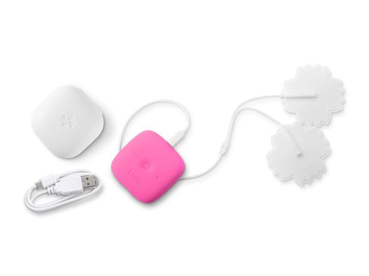 LIVIA Medikamentenfreie Lösung für Menstruationsbeschwerden - Elektrostimulationsgerät (Pink)