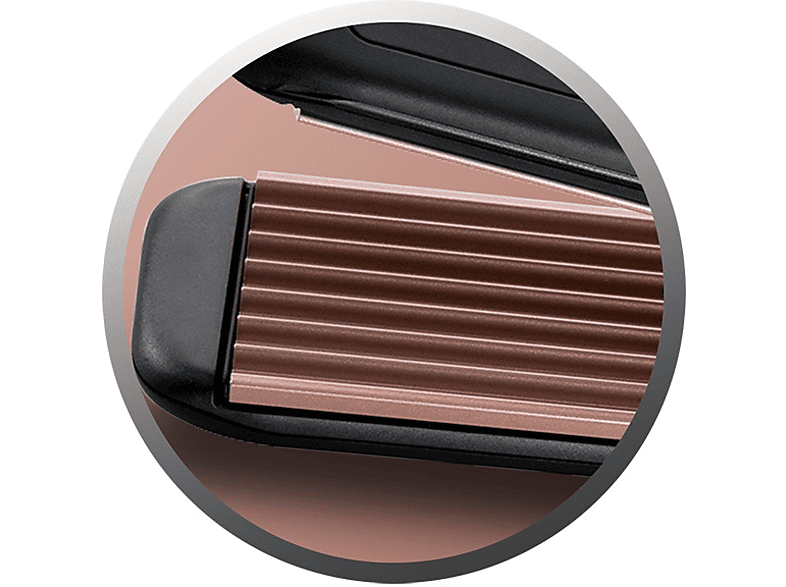 Remington S3580 Ceramic Crimp Welleisen (Temperaturstufen: Variable Temperatureinstellung, Schwarz/Rosé) — Foto 3 von 3