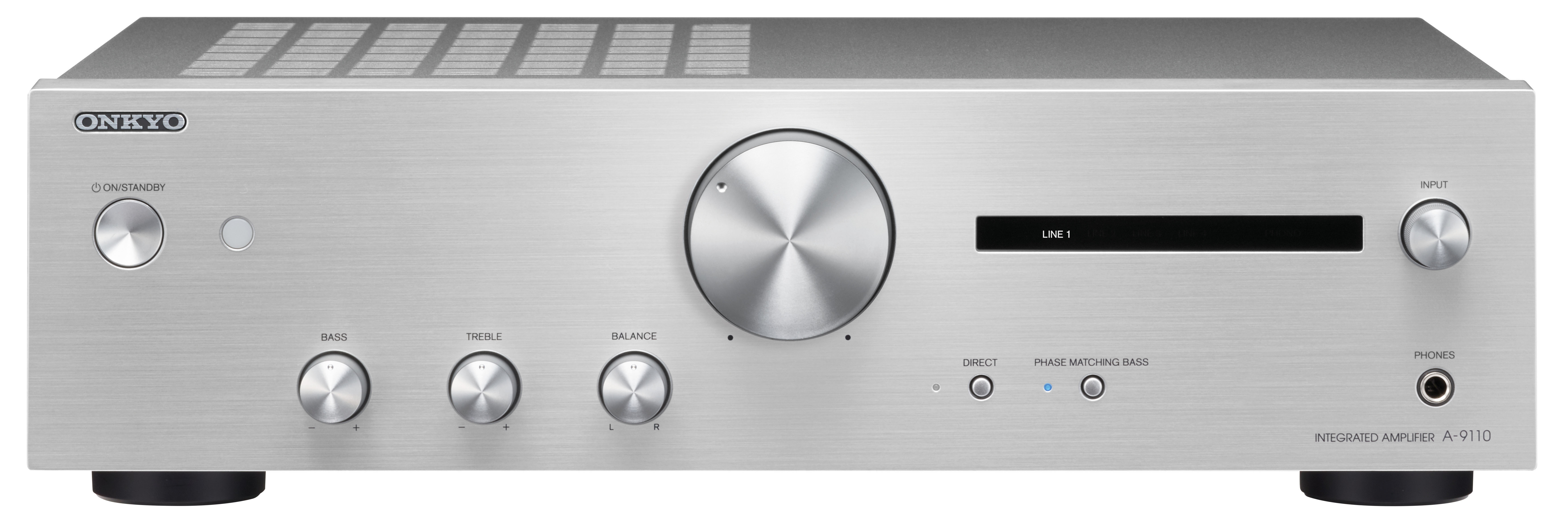 ONKYO A-9110 Verstärker (2Kanälepro Kanal, Silber)