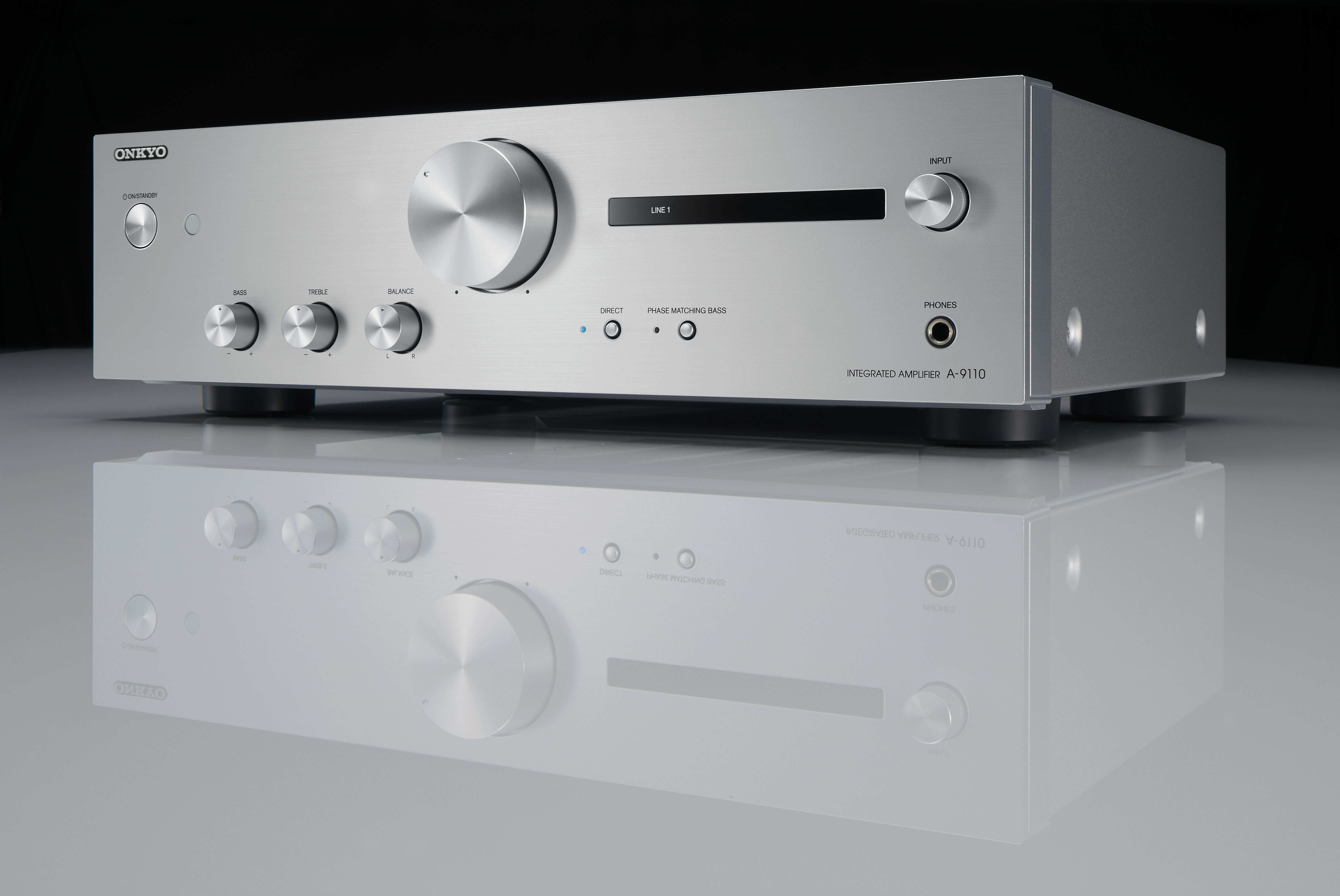 ONKYO A-9110 Verstärker (2Kanälepro Kanal, Silber)