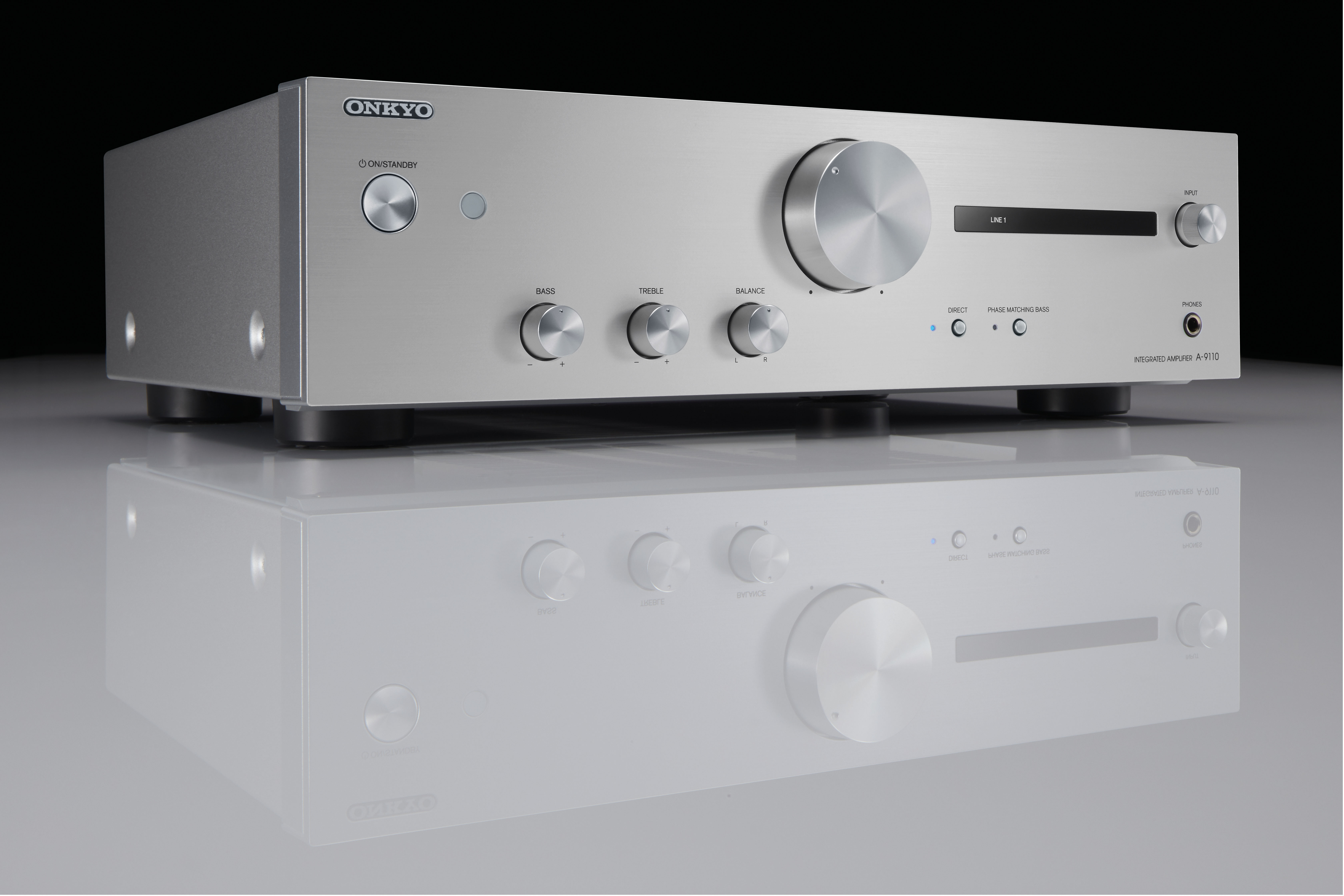 ONKYO A-9110 Verstärker (2Kanälepro Kanal, Silber)