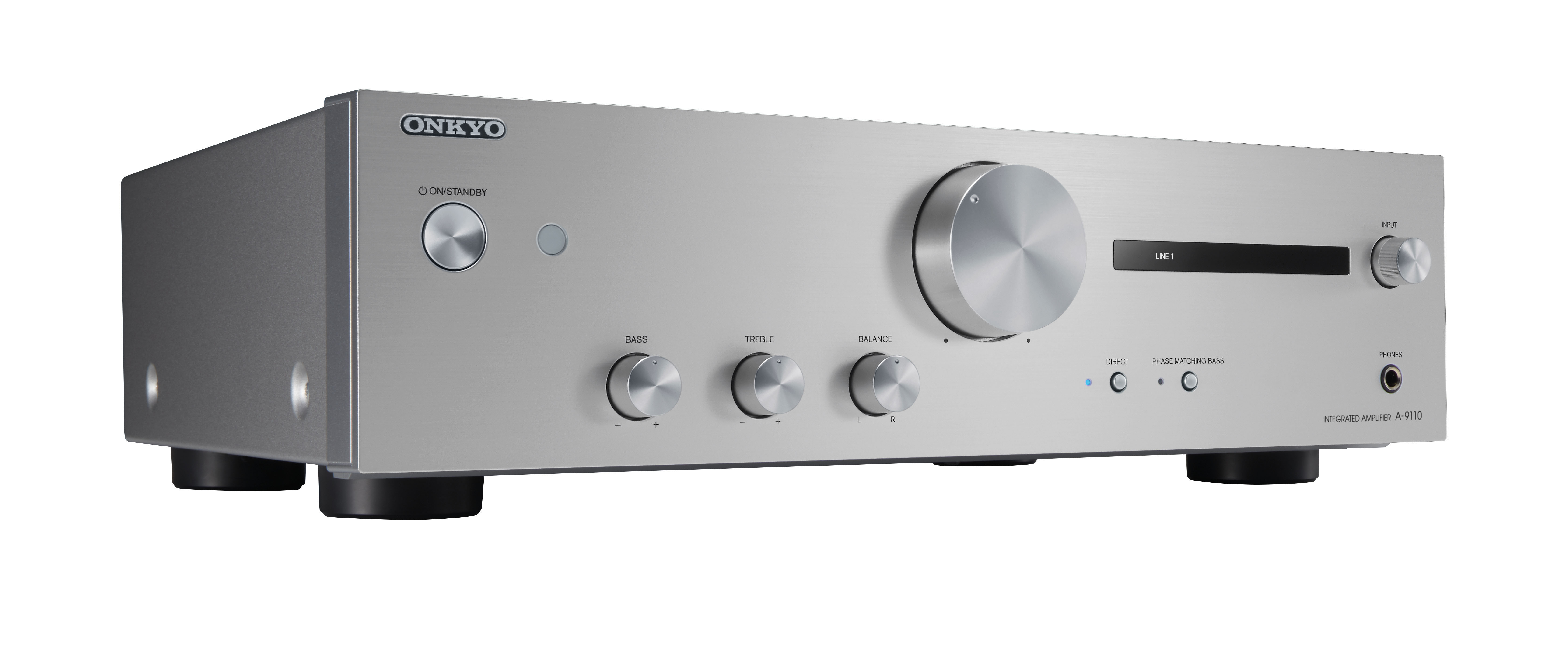 ONKYO A-9110 Verstärker (2Kanälepro Kanal, Silber)