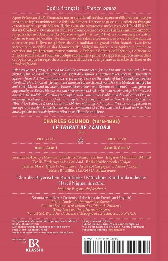Chor Des Bayerischen Rundfunks, Münchner Rundfunkorchester - LE TRIBUT DE ZAMORA  - (CD)