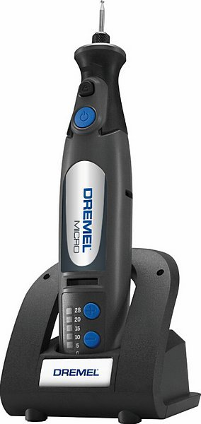 DREMEL Micro 8050-35 Multifunktionswerkzeug, Schwarz/Silber/Blau