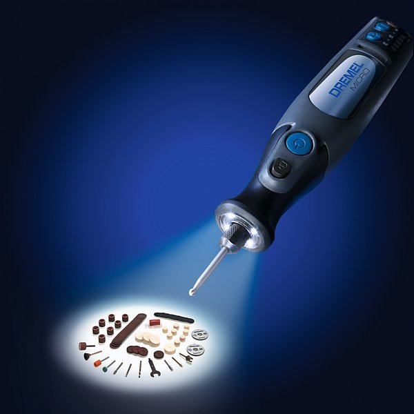 DREMEL Micro 8050-35 Multifunktionswerkzeug, Schwarz/Silber/Blau