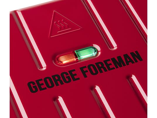 GEORGE FOREMAN George Foreman Steel Compact - Barbecue a contatto (Rosso)