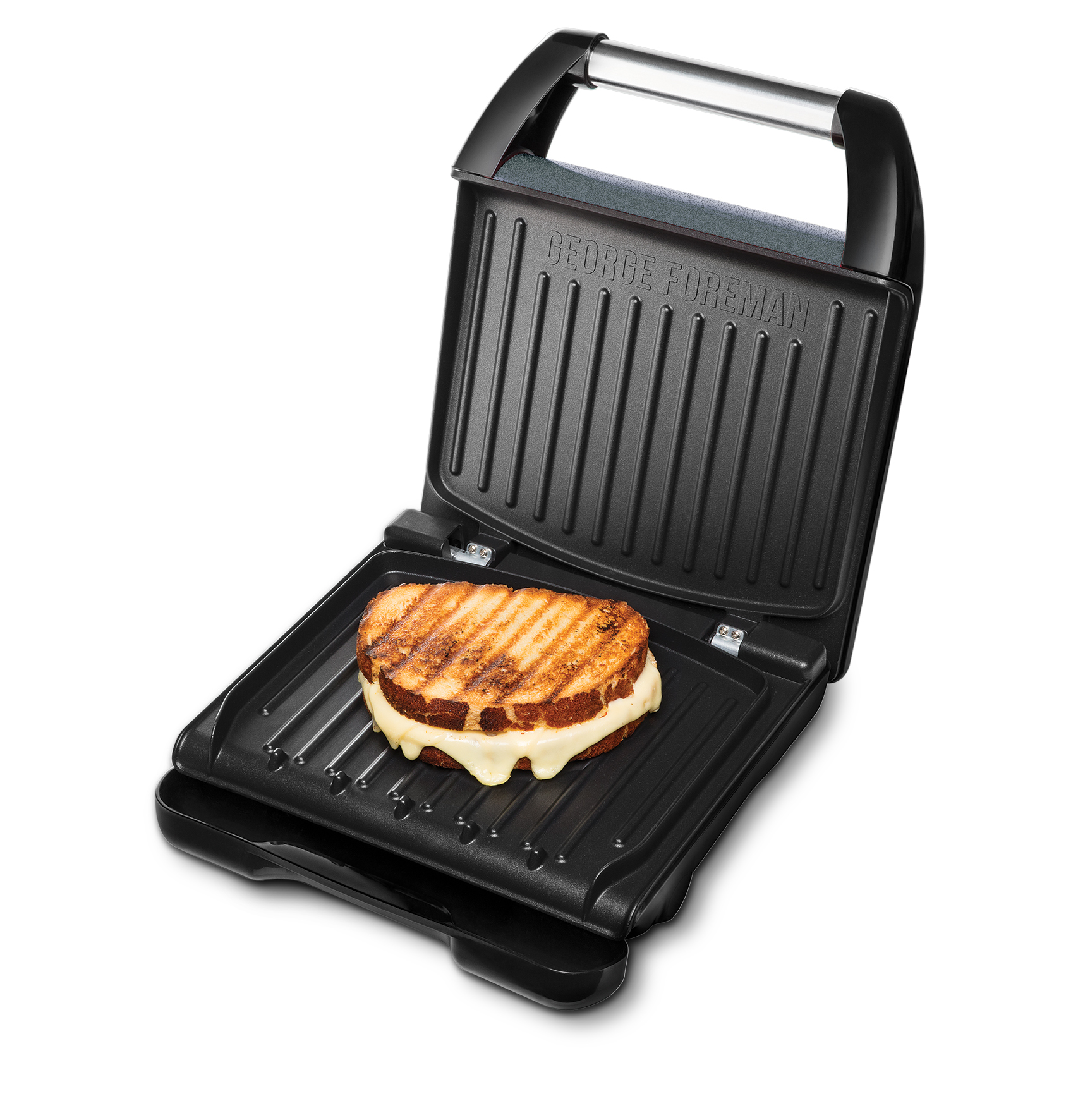 GEORGE FOREMAN 25041-56 Steel Family Fitnessgrill  Kontaktgrill