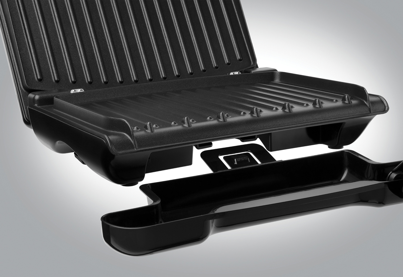 GEORGE FOREMAN 25041-56 Steel Family Fitnessgrill  Kontaktgrill