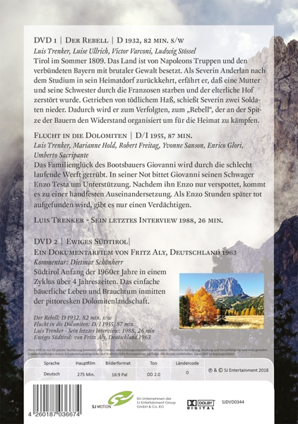 Luis Trenker - Wunderbares Südtirol DVD