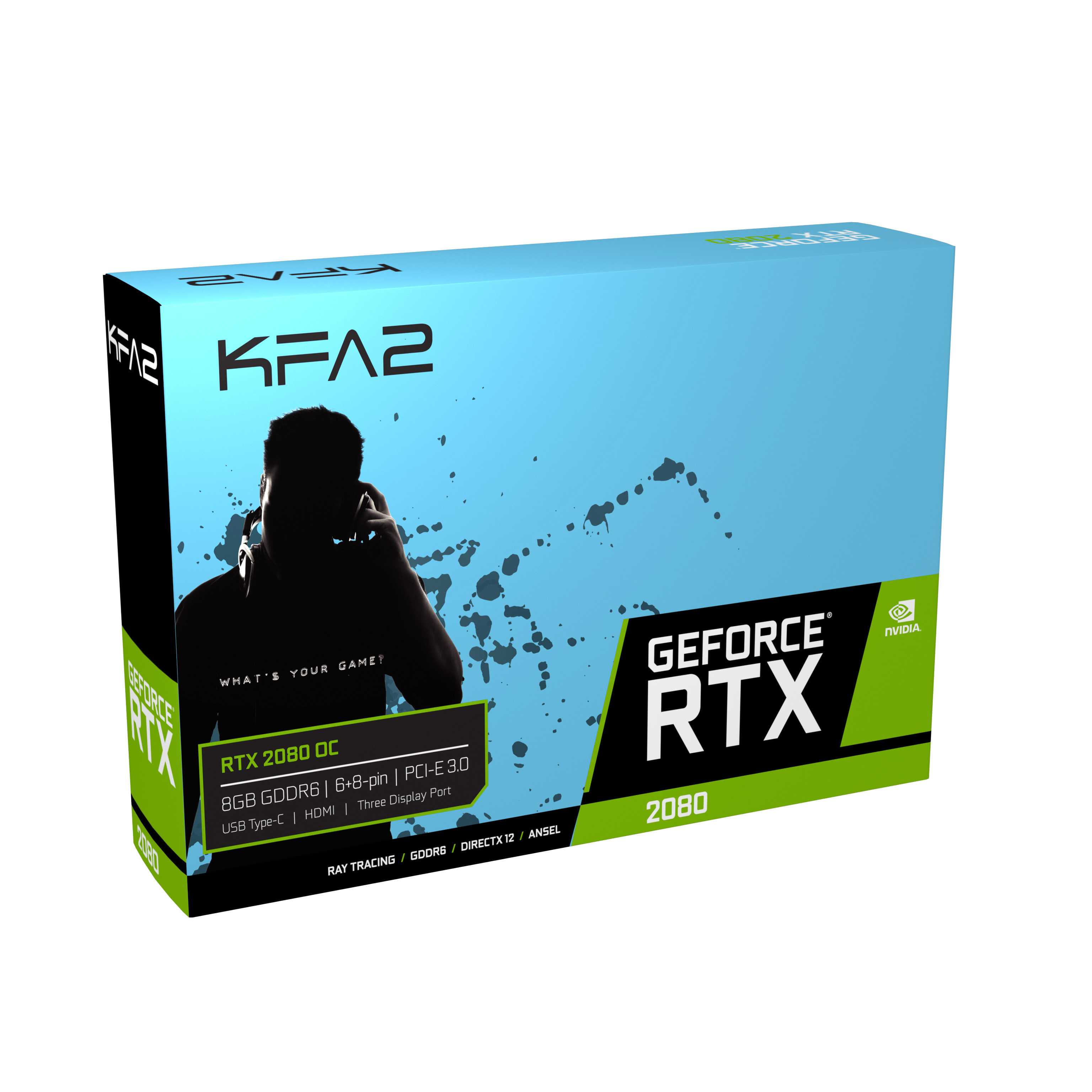 KFA2 GeForce RTX™ 2080 OC 8GB (28NSL6UCT7OK) (NVIDIA, Grafikkarte)
