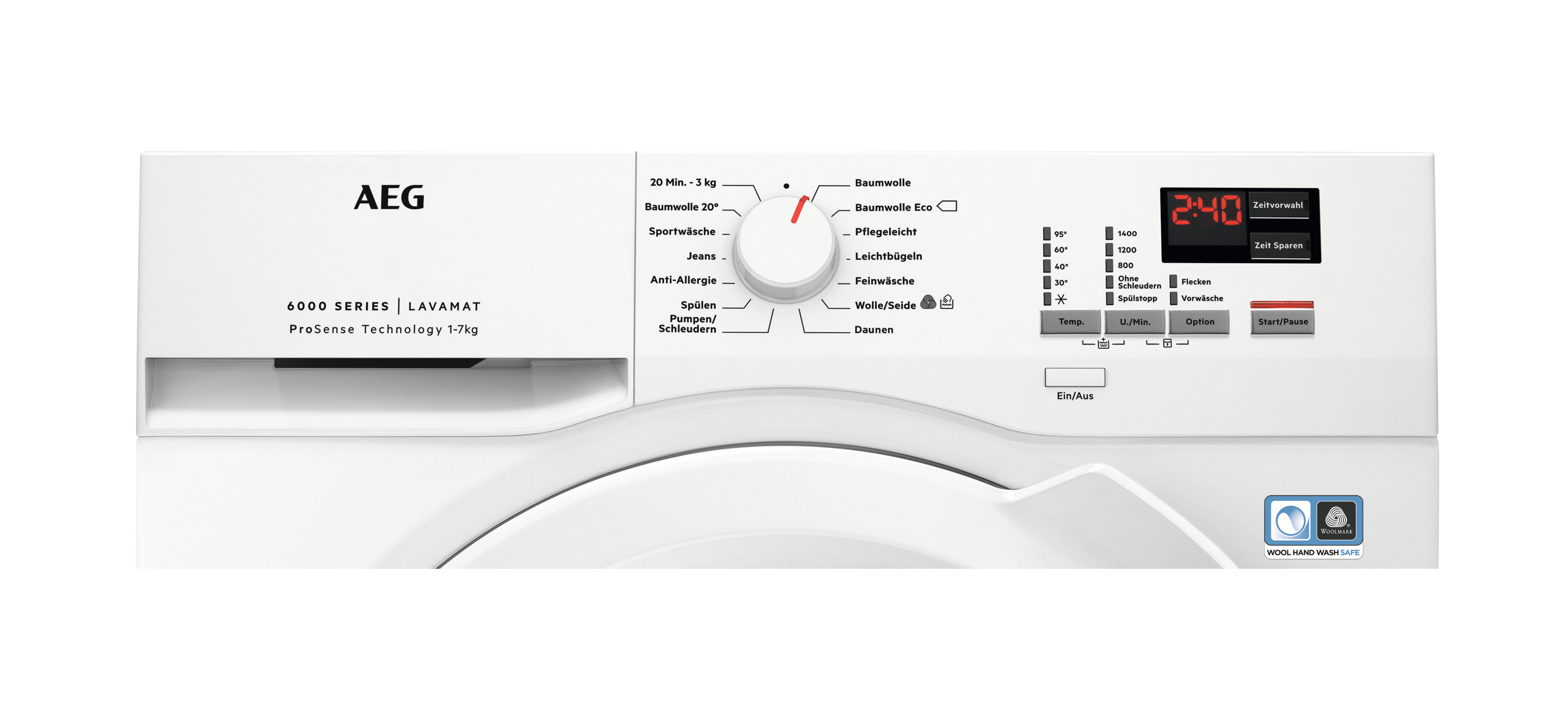 AEG L6FBA474 Lavamat  Waschmaschine (7 kg, 1351 U/Min., E)