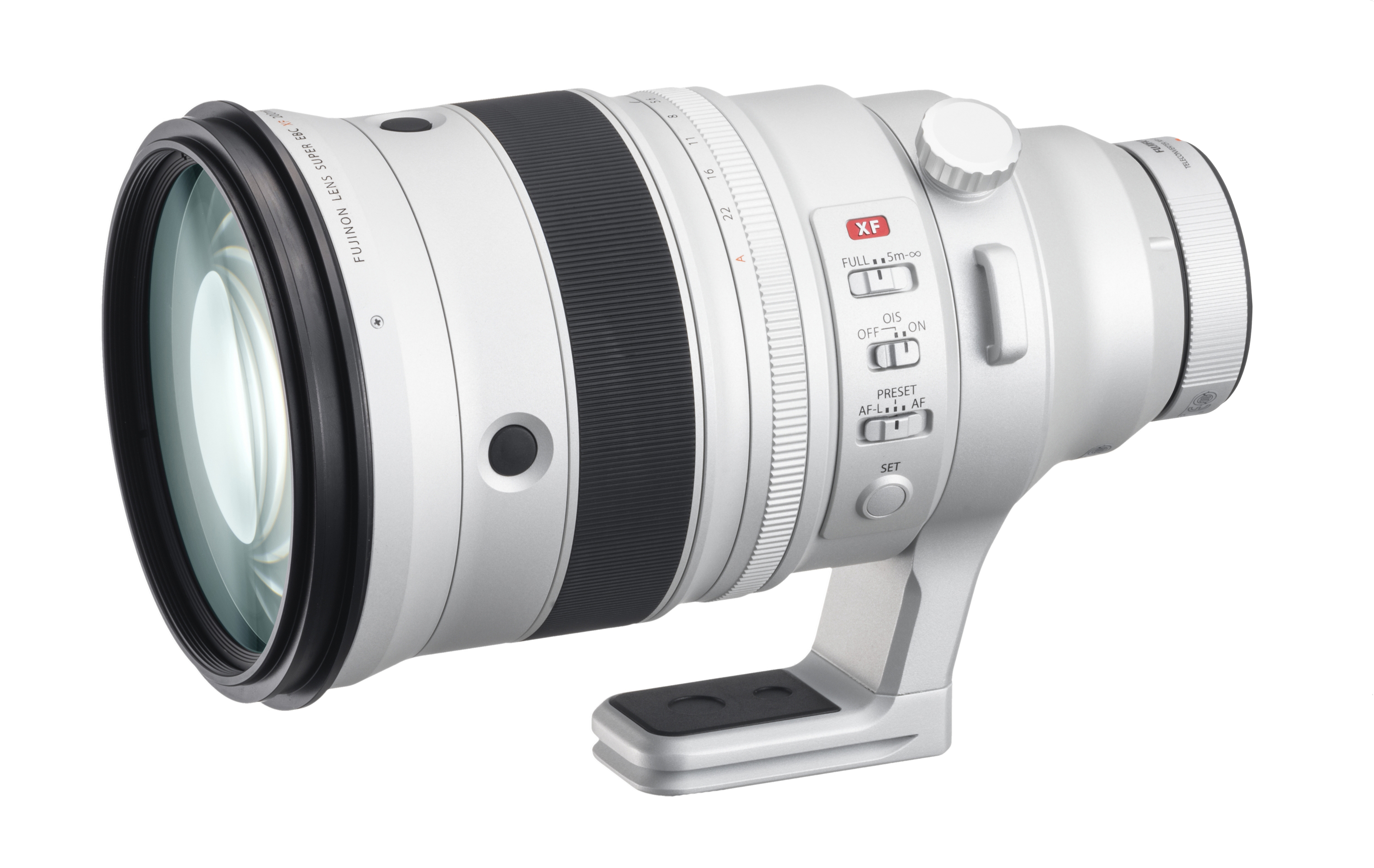 FUJIFILM XF 200 F2 R + TC XF - 105 mm f/2 (F2.8) OIS, WR (Objektiv + Konverter für Fuji X-Mount, Silber)