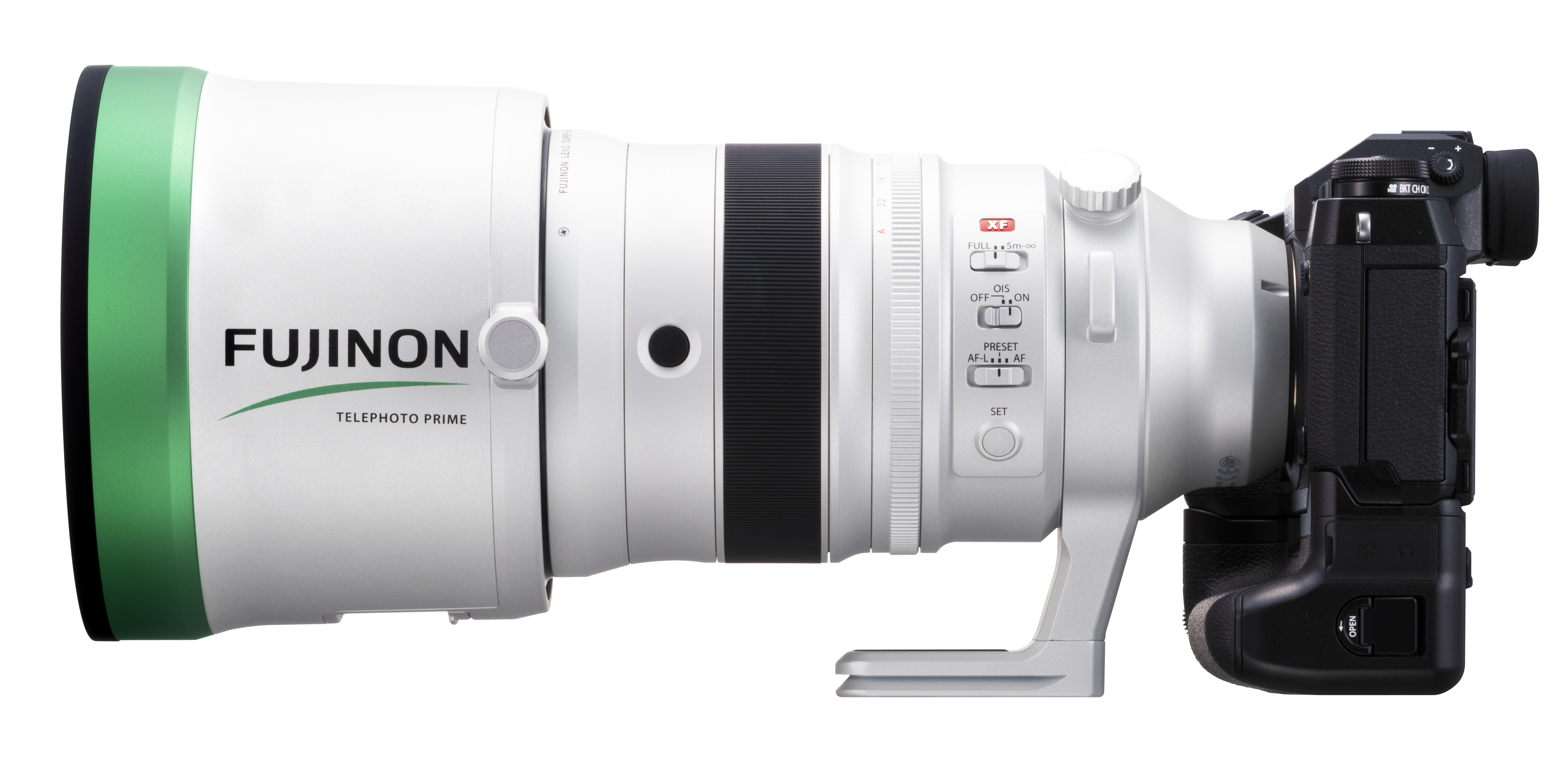 FUJIFILM XF 200 F2 R + TC XF - 105 mm f/2 (F2.8) OIS, WR (Objektiv + Konverter für Fuji X-Mount, Silber)