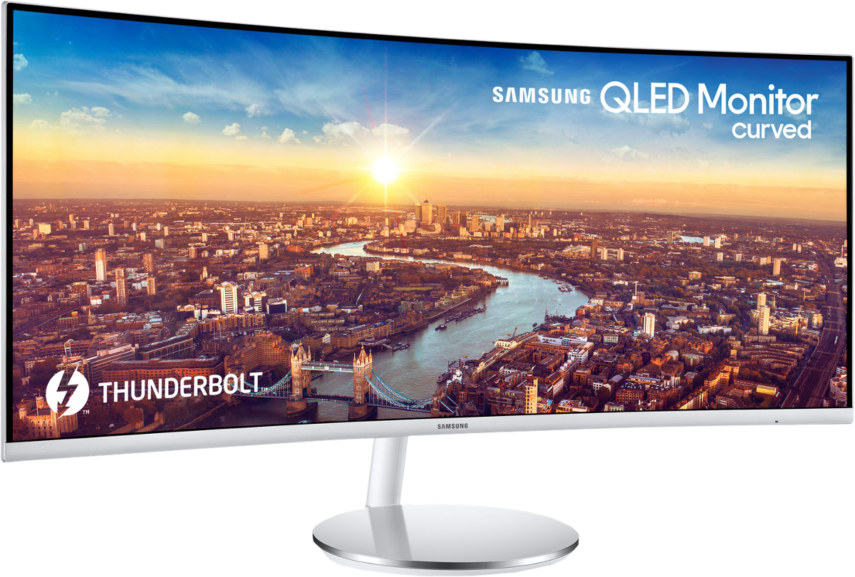 SAMSUNG LC34J791WTUXEN - Monitor, 34 ", UWQHD, 100 Hz, Grau