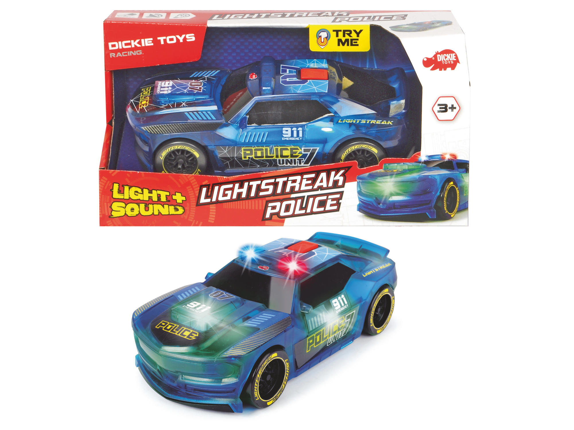 Lightstreak DICKIE-TOYS Spielzeugauto Police Blau