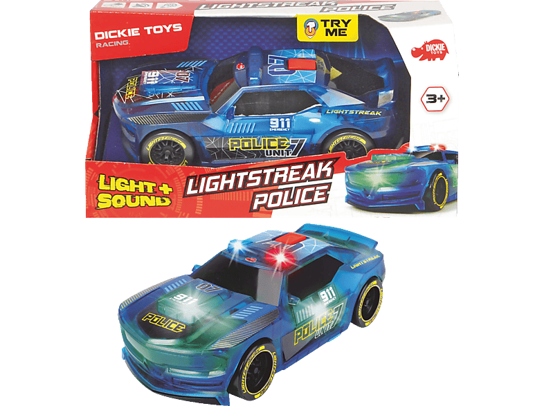 DICKIE-TOYS Lightstreak Police Spielzeugauto Blau
