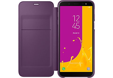 SAMSUNG Galaxy J6 Wallet Cover Paars