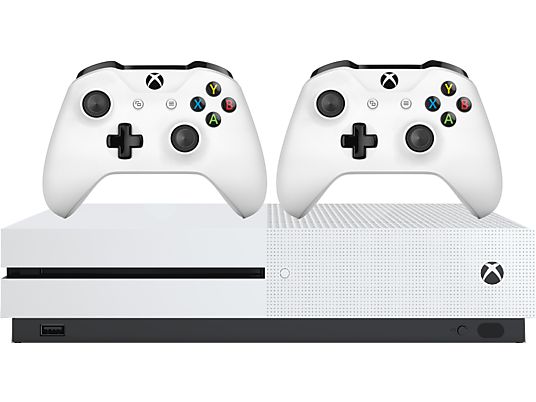 MICROSOFT Xbox One S 1TB Konsole weiß inkl. 2. Wireless Controller