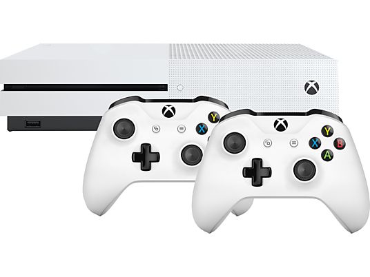 MICROSOFT Xbox One S 1TB Konsole weiß inkl. 2. Wireless Controller