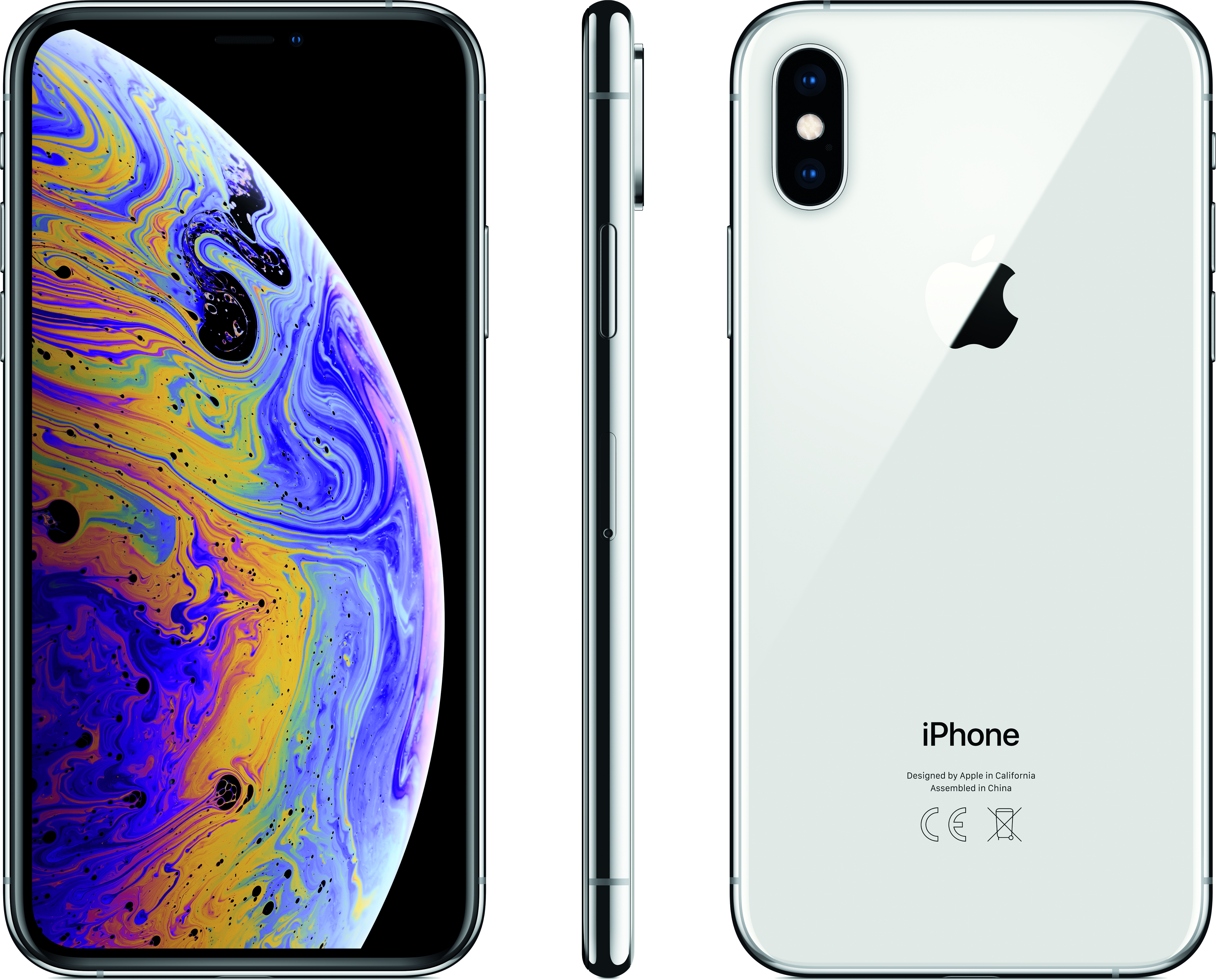 APPLE iPhone XS 256 GB, Silber 256 GB, Silber