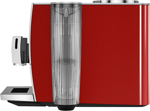 JURA 15255 ENA 8 Kaffeevollautomat (Rot, AromaG3-Mahlwerk, 15 bar, externer Milchbehälter)