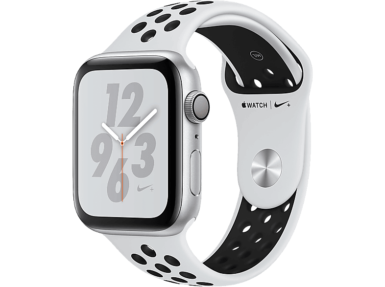 APPLE Watch Series 4 Nike+ - Aluminium behuizing 44mm Silver - Sportbandje Platinum/Black Nike