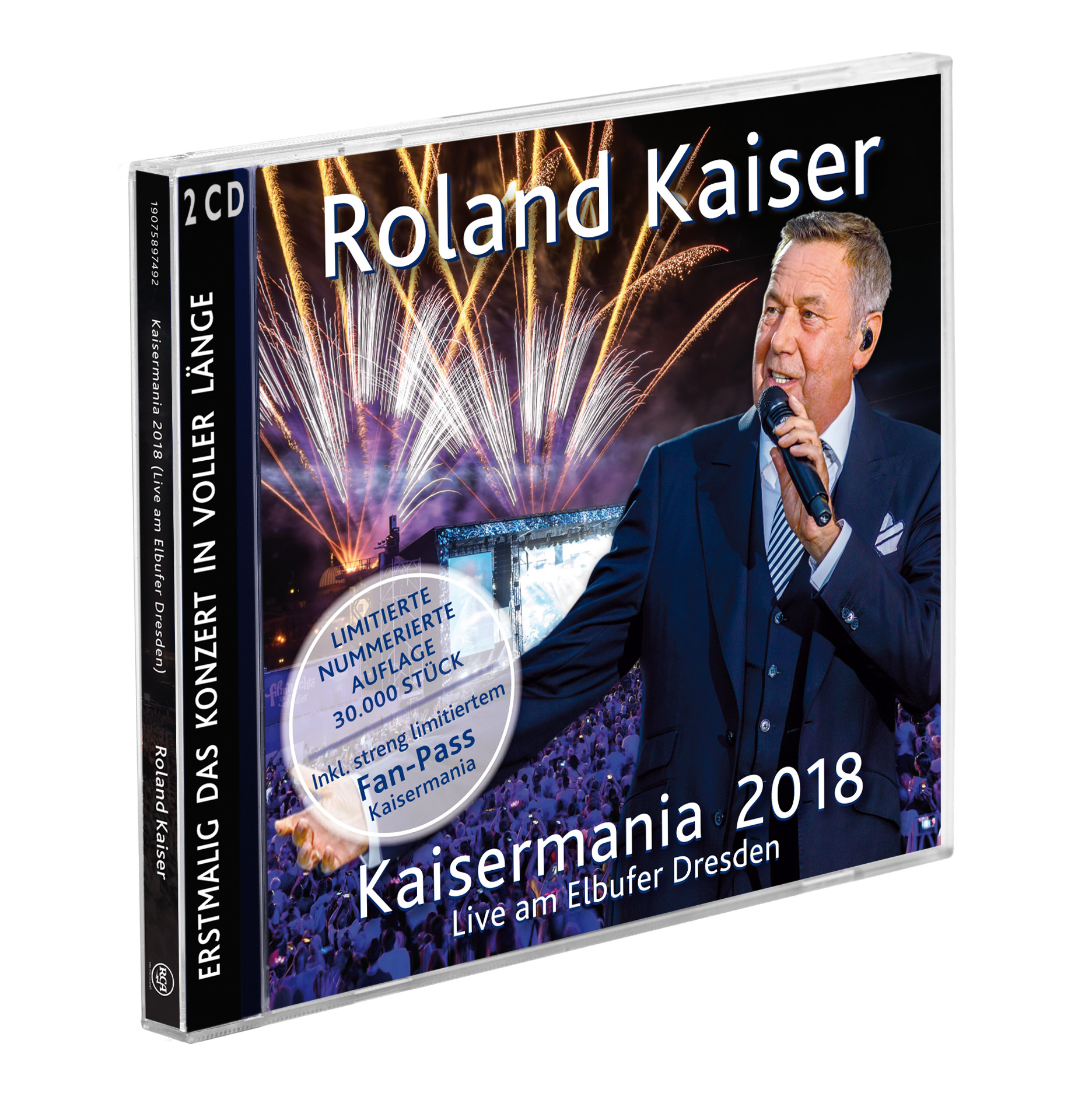 Roland Kaiser - Kaisermania 2018 (Live am Elbufer Dresden)- Das Konzert in voller Länge (Limited Edition)  - (CD)