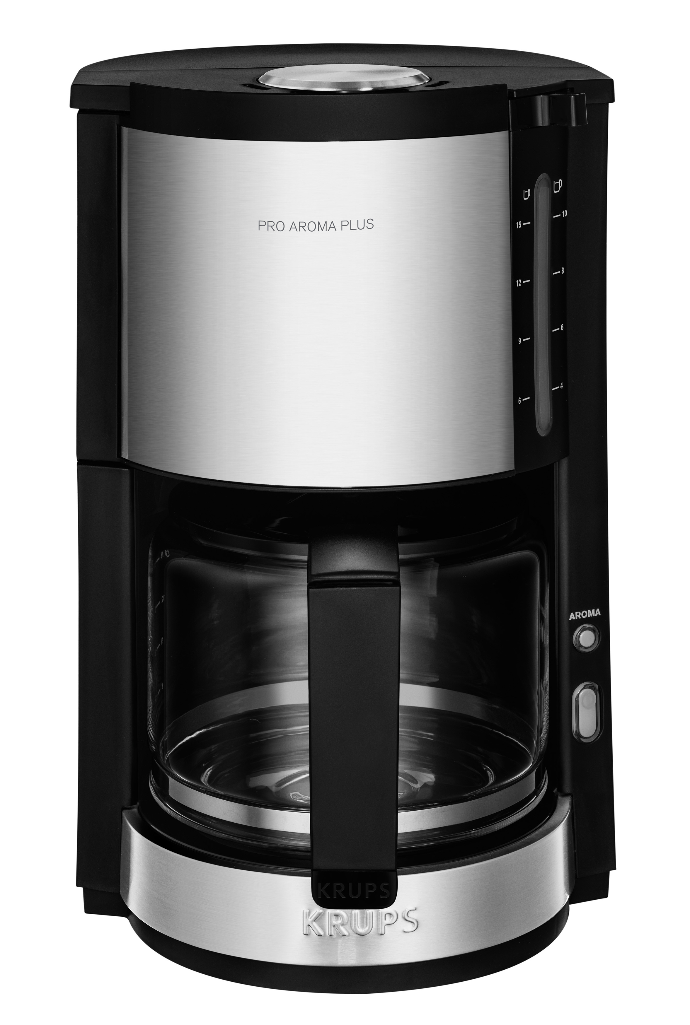 KRUPS KM3210 Pro Aroma Plus und Samba Kaffeemaschine Edelstahl/Schwarz