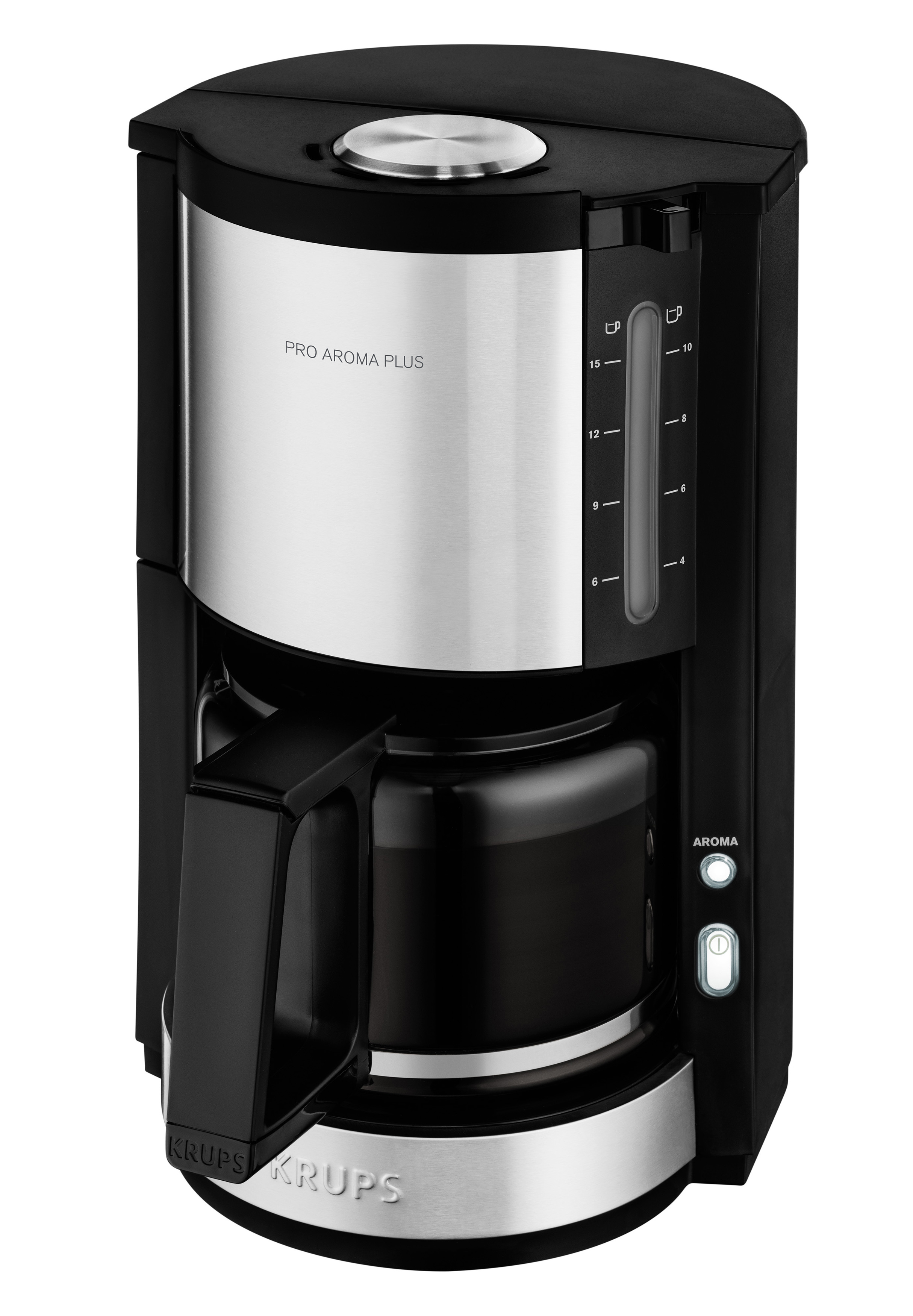 KRUPS KM3210 Pro Aroma Plus und Samba Kaffeemaschine Edelstahl/Schwarz