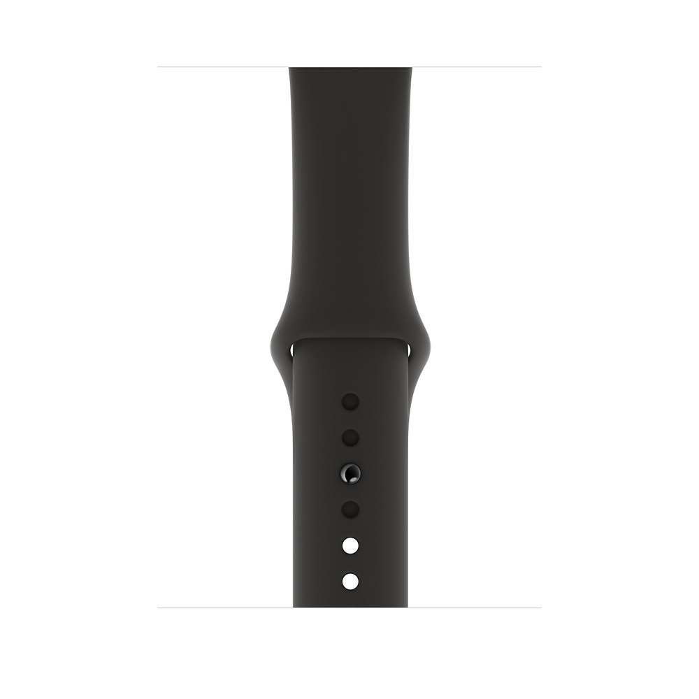 APPLE Watch Series 4 (GPS + Cellular) 40 mm Smartwatch Aluminium Kunststoff, 130-200 mm, Armband: Schwarz, Gehäuse: Dunkelgrau