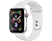 APPLE Watch Series 4 (GPS + Cellular) 40 mm - Montre intelligente (130-200 mm, Plastique, Bracelet: Blanc / Boîtier: Argent)