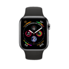 Watch Series 4 GPS + Cellular Schwarz, 40 mm Edelstahlgehäuse mit Sportarmband Schwarz