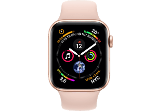 APPLE Watch Series 4 (GPS + Cellular) 40 mm - Montre intelligente (130-200 mm, Plastique, Bracelet: Sable rose / Boîtier: Or)