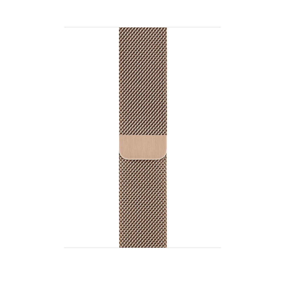 APPLE Watch Series 4 (GPS + Cellular) 40 mm Smartwatch Edelstahl Milanaise, 130-200 mm, Armband: Gold, Gehäuse: Gold